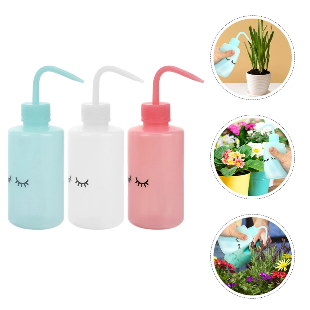 3pcs Washing Bottles Tattooing Wash Bottle Water Squirt Bottle Squeeze Bottle(250ml)