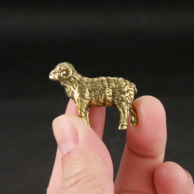 Solid Brass Sheep Antique Crafts Ornaments