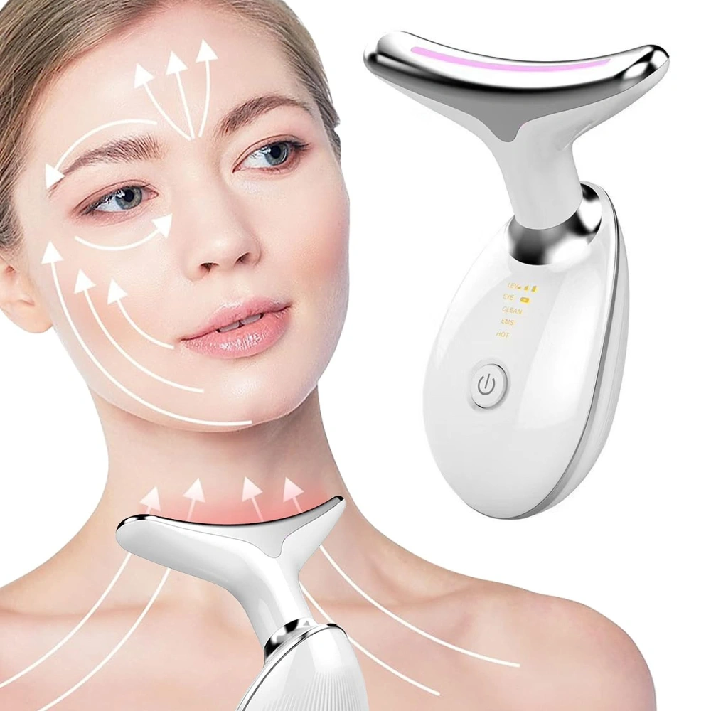 Double Chin Reducer Machine,Vibration Face Massager, Triple Action Portable for Skin Care,Improve,Tightening,Smoothing,face Sculpting Tool