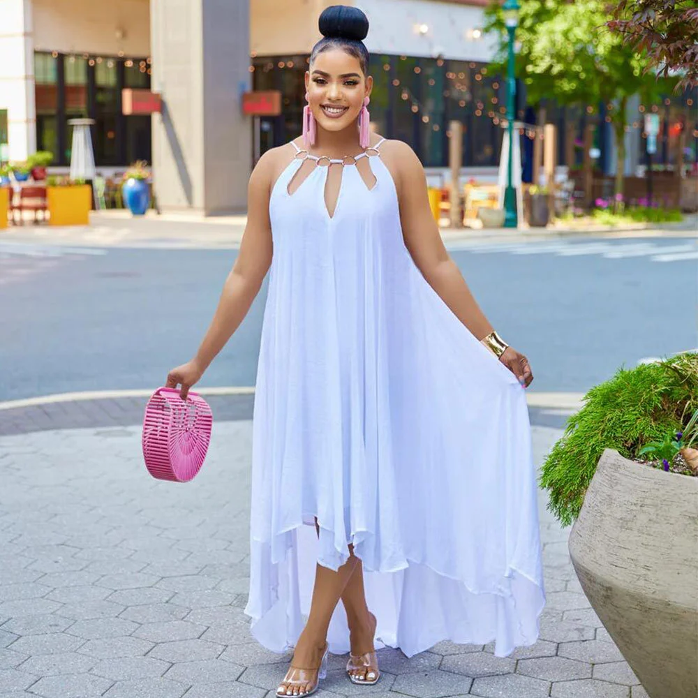 Large Skirt Solid Color Loose Dress