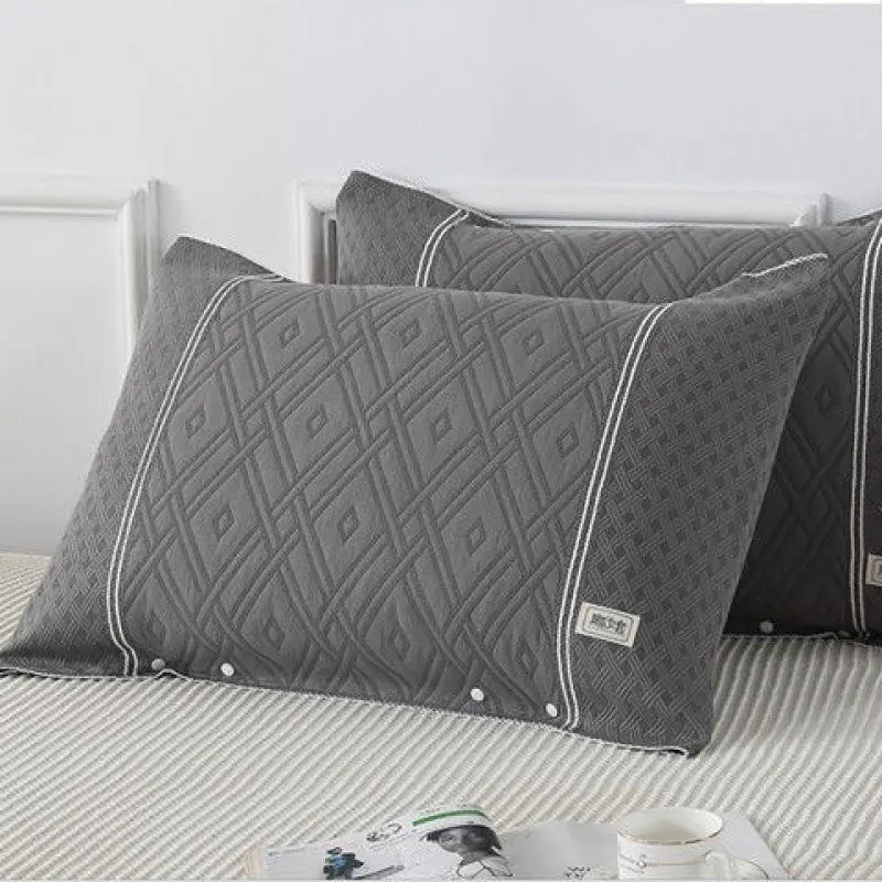 Buckle Breathable Plus Size Couple Pillow Cover