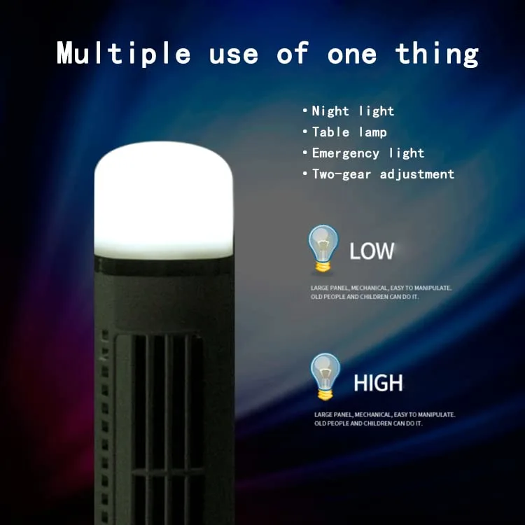 Mini Tower USB Fan 2-Speed Adjustment Fan