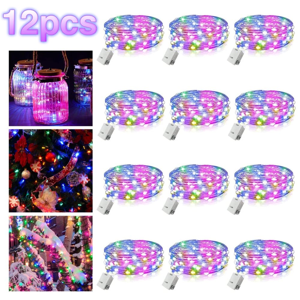 12Pcs Twinkle Firefly Lights for Christmas Decorations