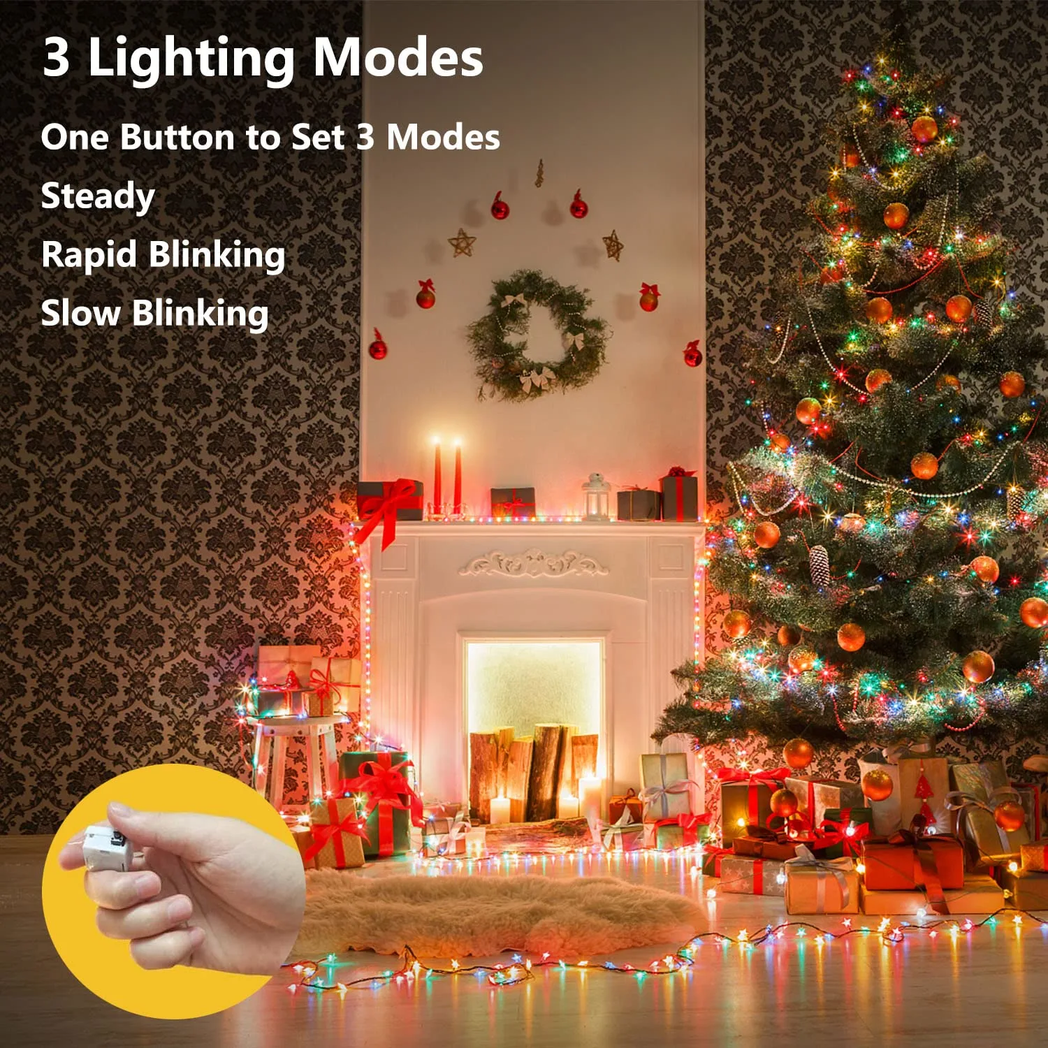 12 Pack  2M 20LED Waterproof Copper Wire for Christmas