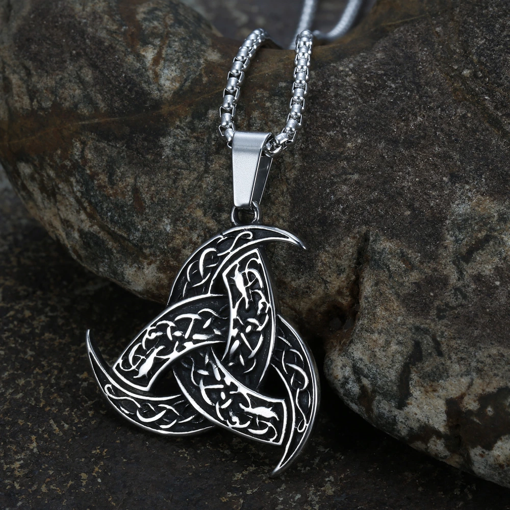 Norse Viking Legend Odin Horn And Dragon Pendant Necklace