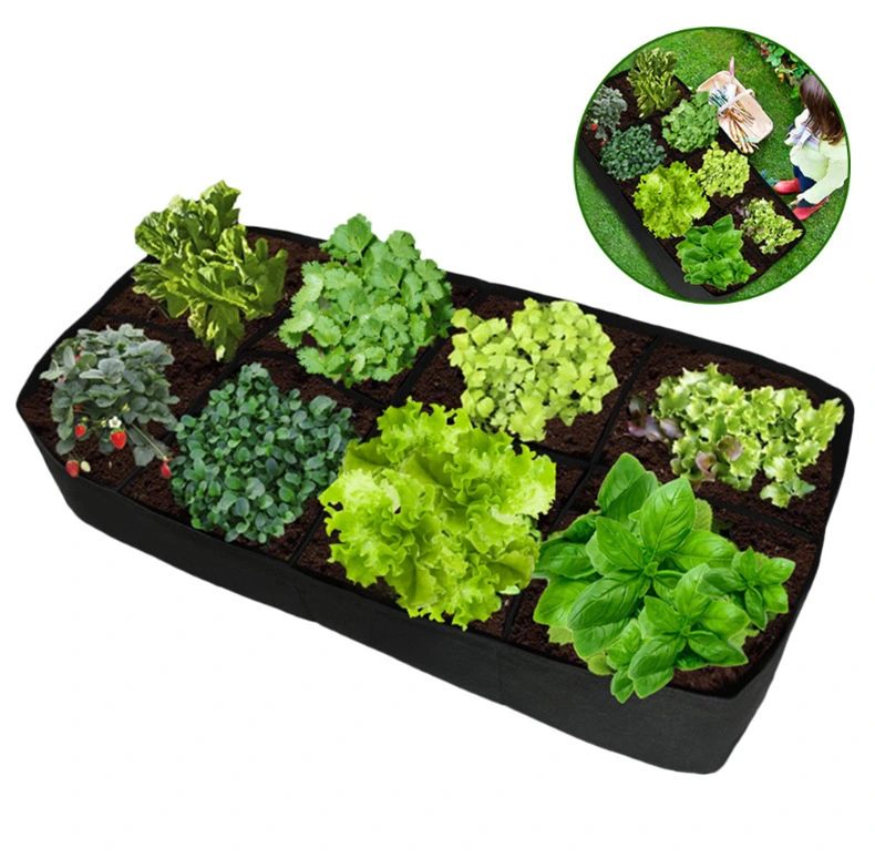 Fabric Raised Garden Beds Outdoor, Plant Grow Bags, Breathable Vegetables Planter Raised Bed for Growing Potatoes Flowers, Square Plant Growing Container Bags for Outdoor Indoor