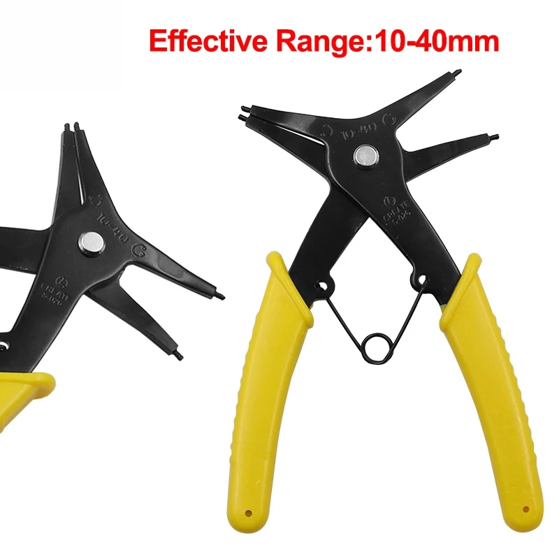 2 in 1 Snap Ring Plier 4 Way Type Circlip Pliers Multifunctional Professional Hand Tool