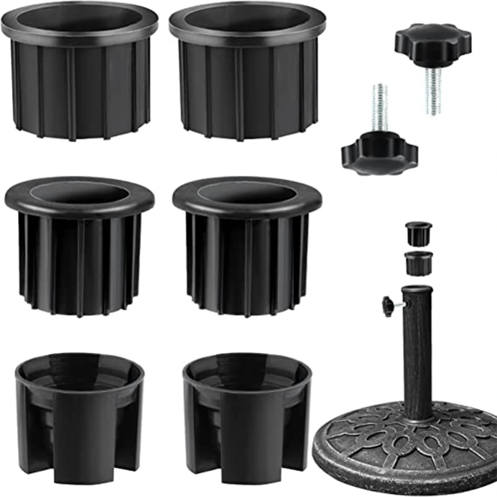 8PCS Umbrella Base Stand Replacement Parts,Patio Umbrella Base Replacement Parts Outdoor Umbrella Hole Ring Plug Cover with Thread Screw Replacement Hand Knob for Backyard Patio Table Decks