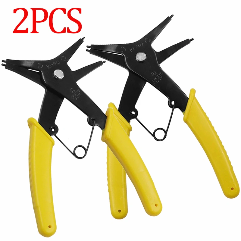 2 IN 1 Multifunctional Snap Ring Pliers Multi Tools Multi Crimp Tool Internal External Ring Remover Retaining Circlip Pliers