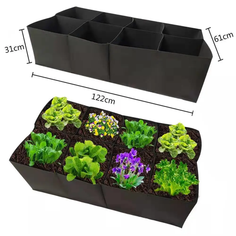 Fabric Raised Garden Bed, Plant Grow Bags for Growing Herbs, Flowers and Vegetables