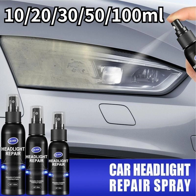 10/20/30/50/100ml Car Light Restorative Liquid Removing Oxidation Dirt Portable Headlight Repair Polish Liquid for Car Headlight Restoration