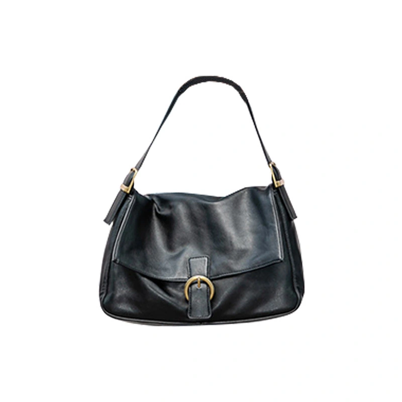 Vintage High Capacity Shoulder Underarm Bag Fashion Black Women Shoulder Bag Casual Crossbody Korean Style