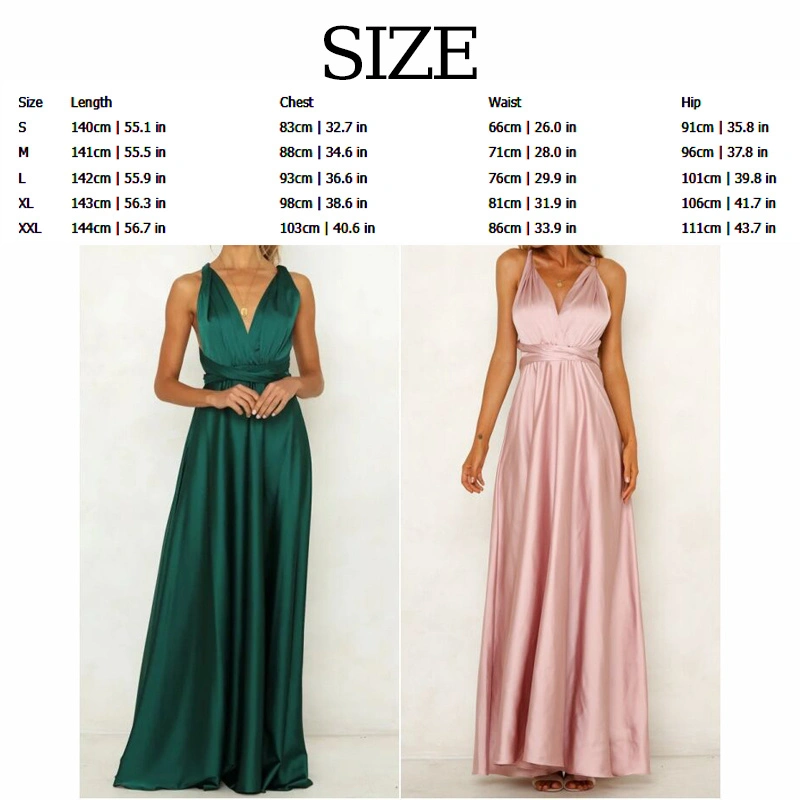 Infinity Dresses for Bridesmaids,Wedding Guest Dresses for Women,Plus Size Wrap Dress Long Maxi Convertible Multiway Dresses