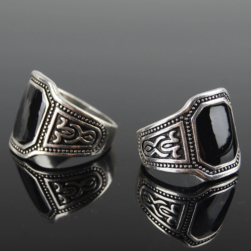 Vintage Punk Band Men Zinc Alloy Ring Finger Jewelry Cool Club Halloween Gift