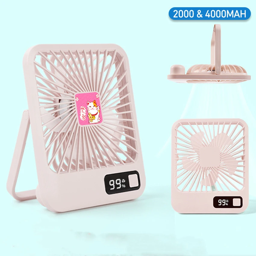 Digital Desktop Small Fan USB Charging