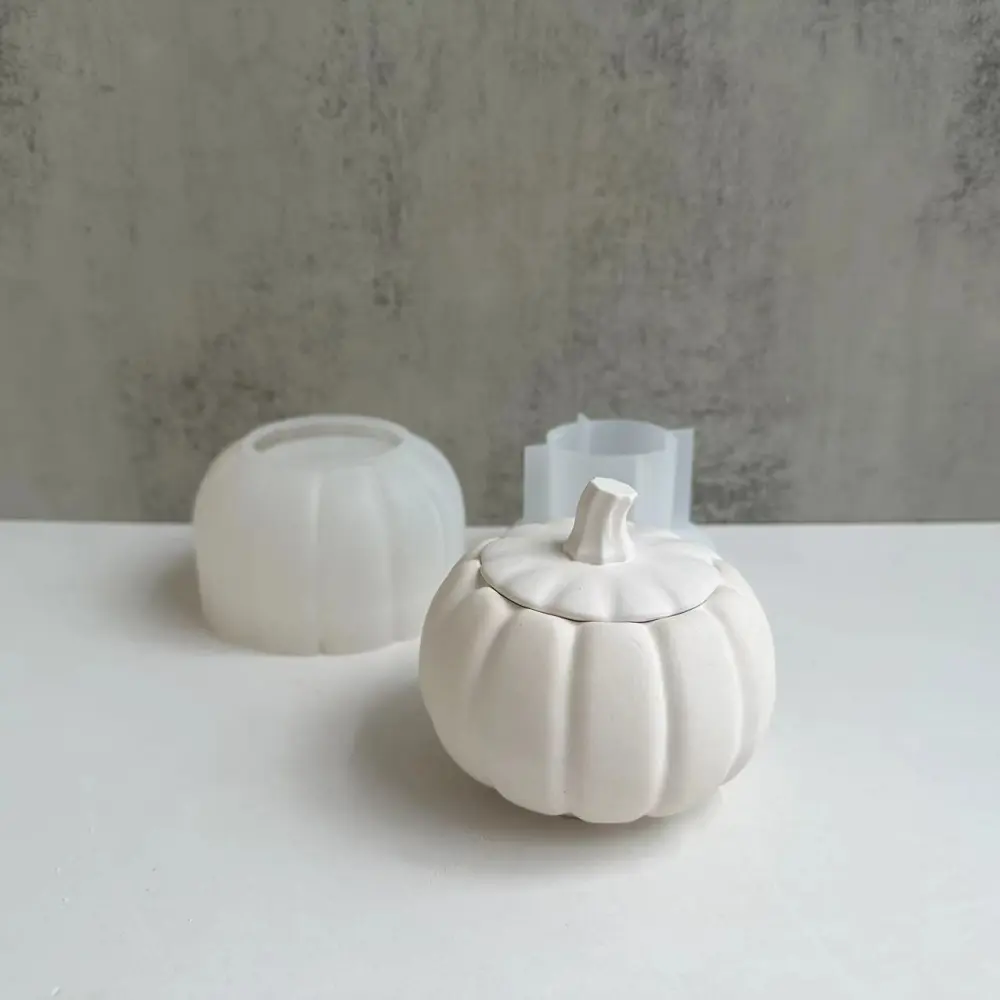 Pumpkin Storage Box Silicone Mold Halloween