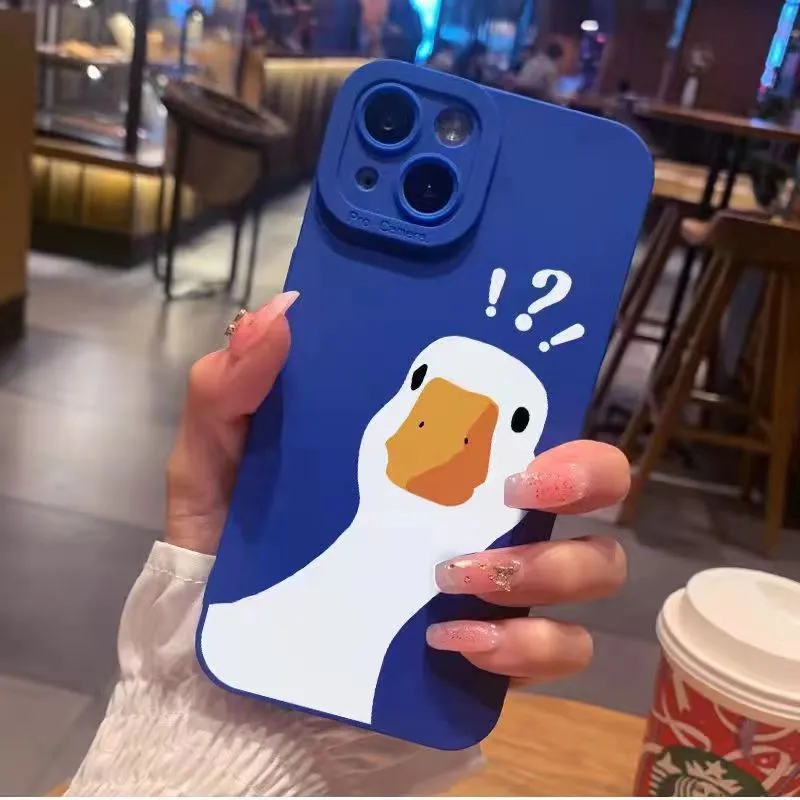 Question Mark Duck Phone Case Applicable All-inclusive