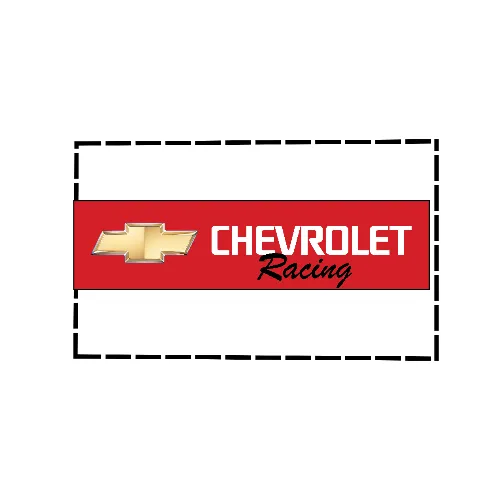 chevrolet #4 banner 2x8ft