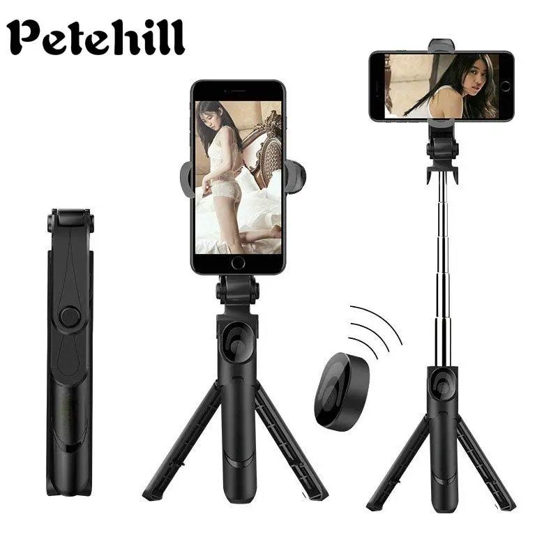3 In 1 Selfie Stick Phone Tripod Extendable Monopod with Bluetooth Remote for Smartphone Selfie Stick