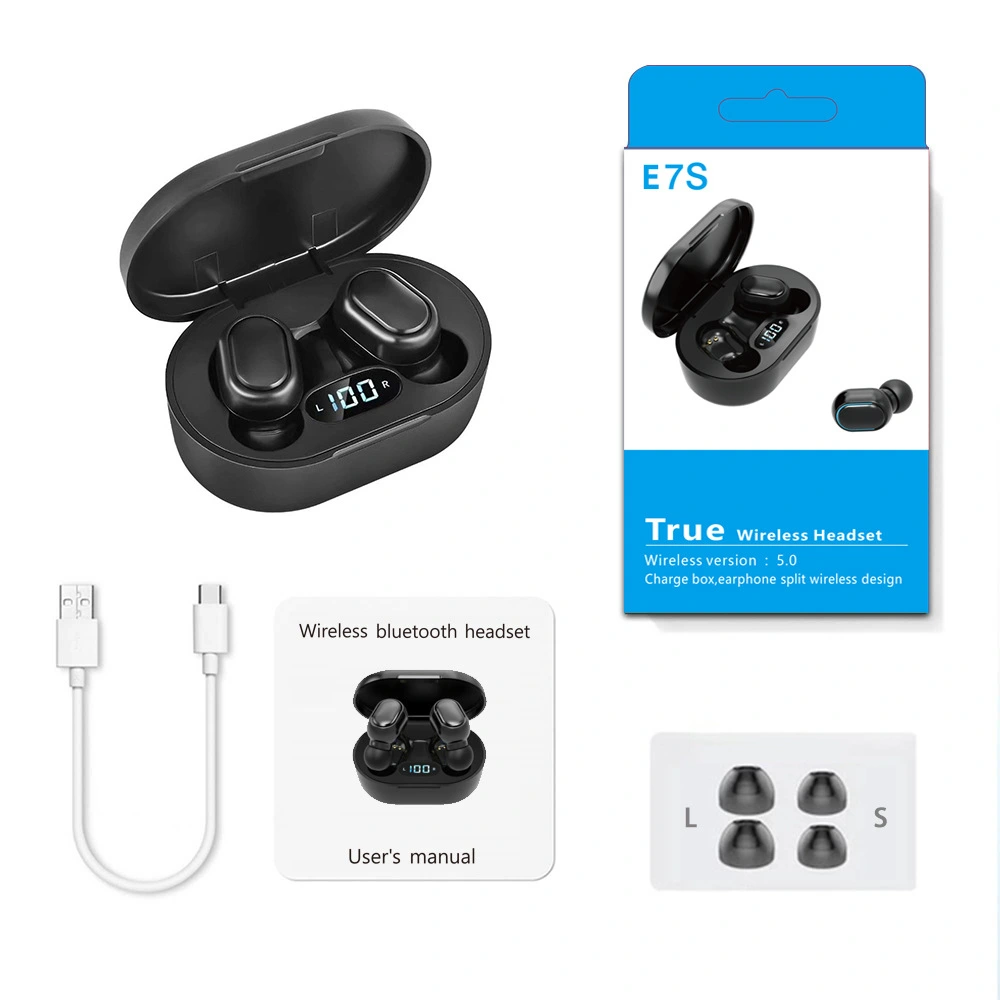 TWS Mini Bluetooth Earbuds Stereo Sound Wireless Earphones IPX5 Waterproof Sport Headset LED Display With Power Bank