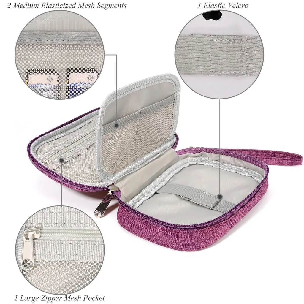Travel Gadget Organizer Bag Portable Digital Cable Bag Electronics Accessories Storage Case Pouch for Earphone USB Cable Hard Disk Flash Drive Charger