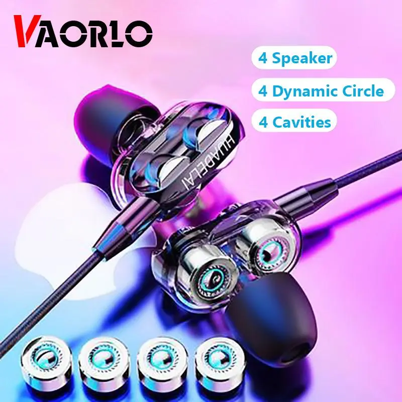 VAORLO Dual Driver Earphone with Mic