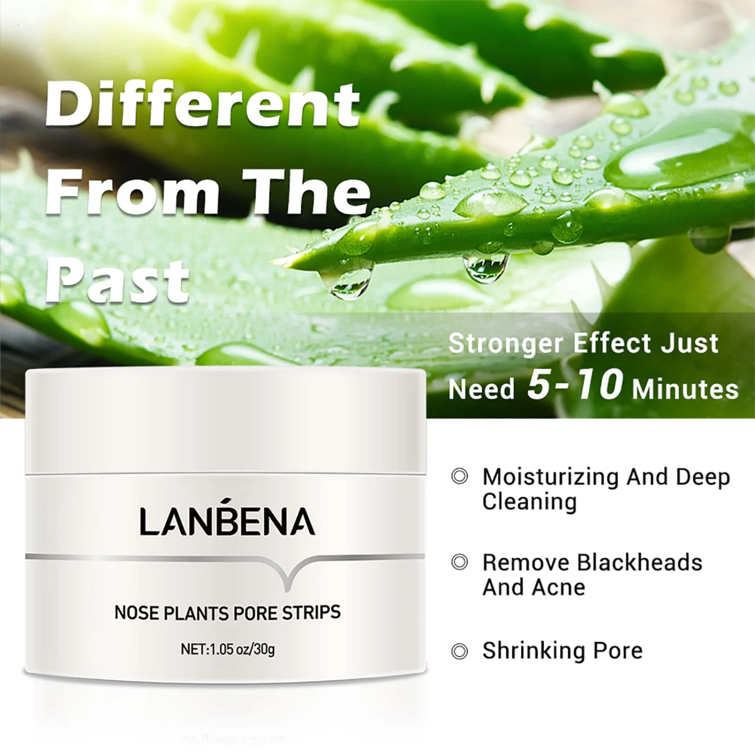 1 Pcs aloe blackhead remover mask for blackheads impurities