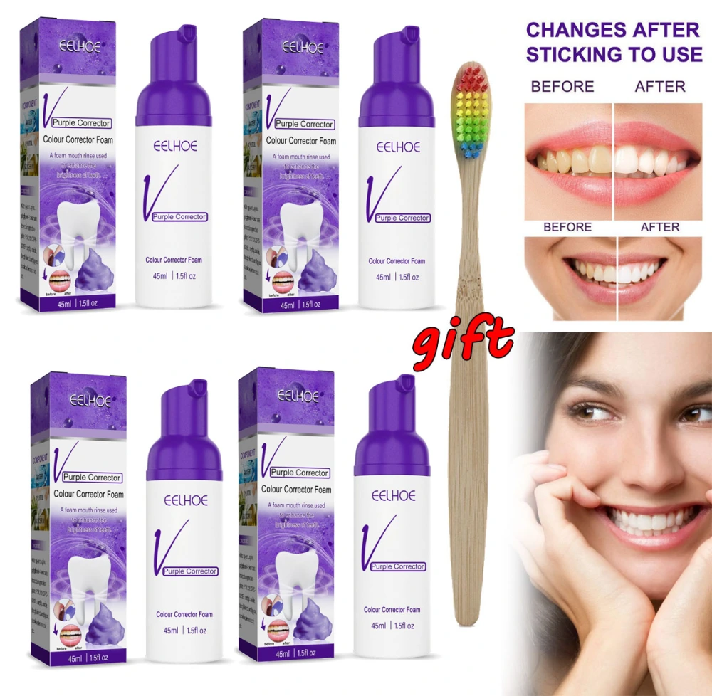 4Pcs Oral Care Tooth Whitening For Tooth Color Correction