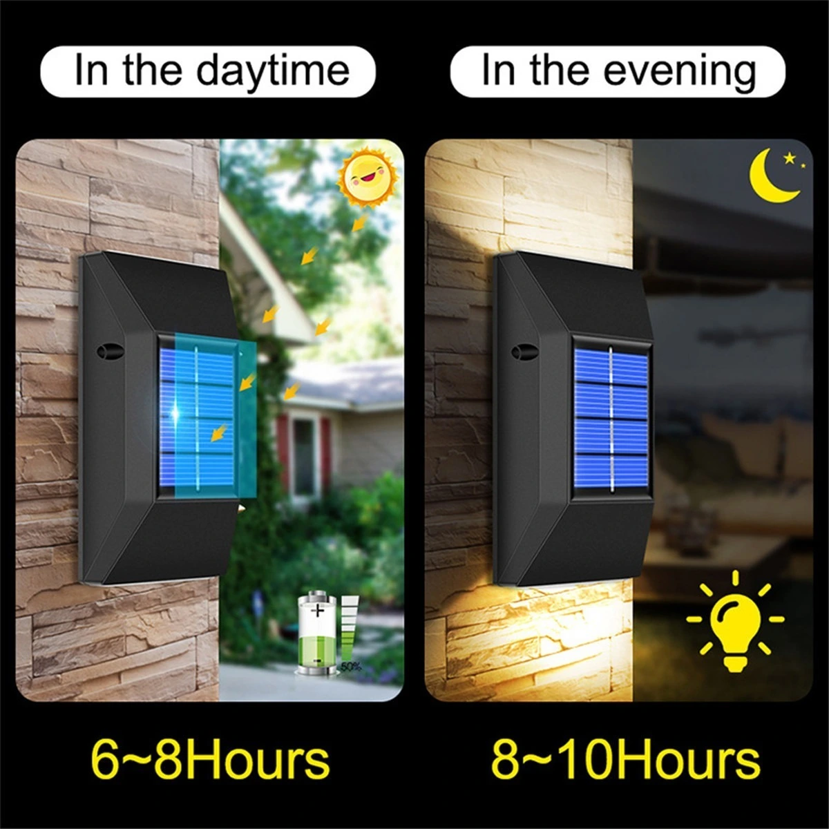 1 Piece Solar Lights Outdoor Garden Wall Lights