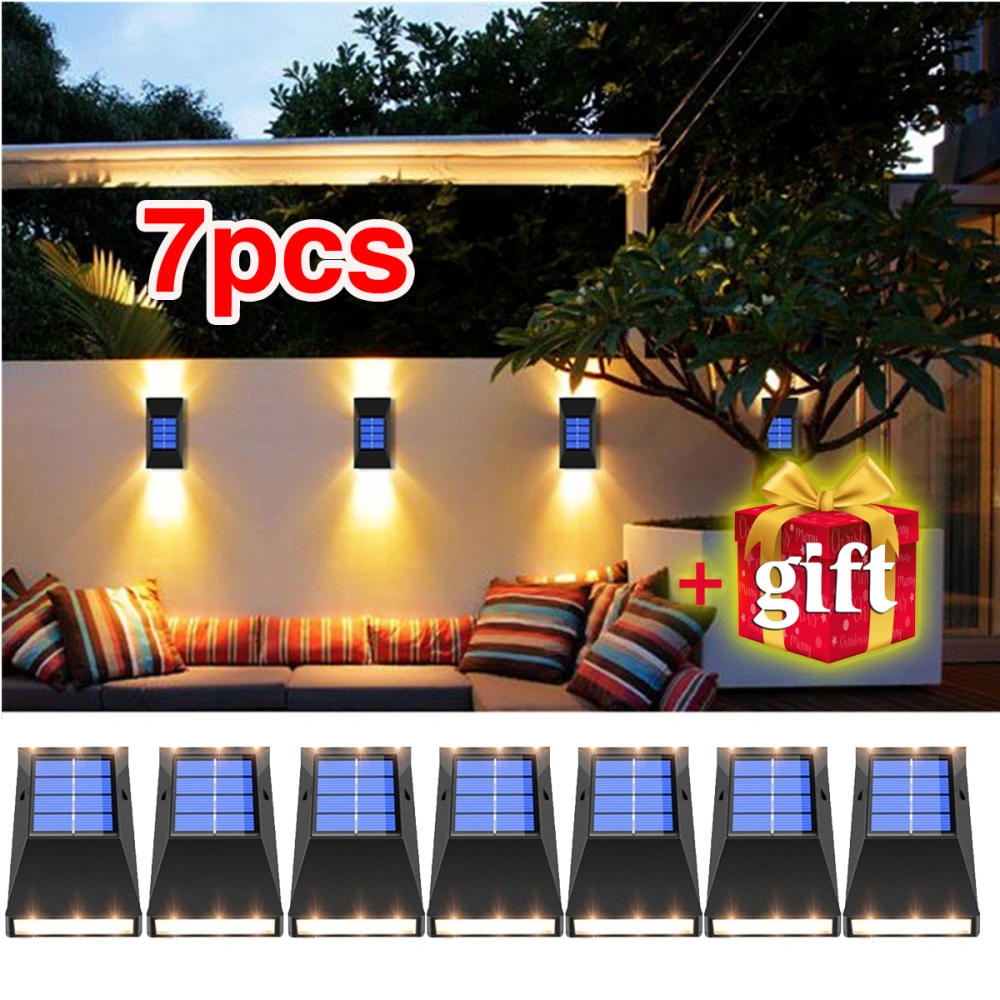 7 Piece Solar Lights Outdoor Garden Wall Lights+1 Gift