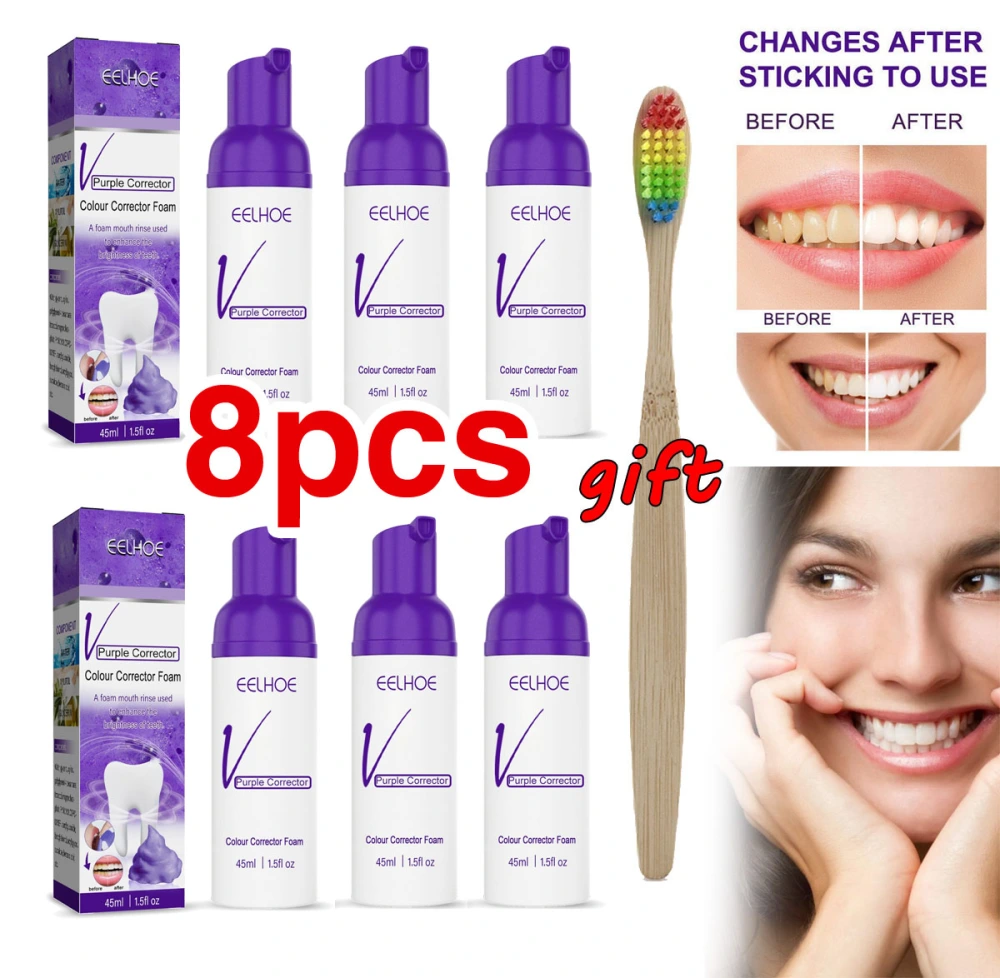 8Pcs Tooth Whitening,Oral Care,Tooth Whitening Booster