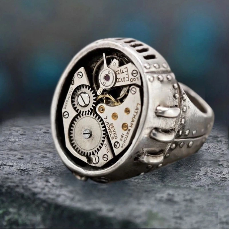 Gear Shape Movement Men's And Women's Ring