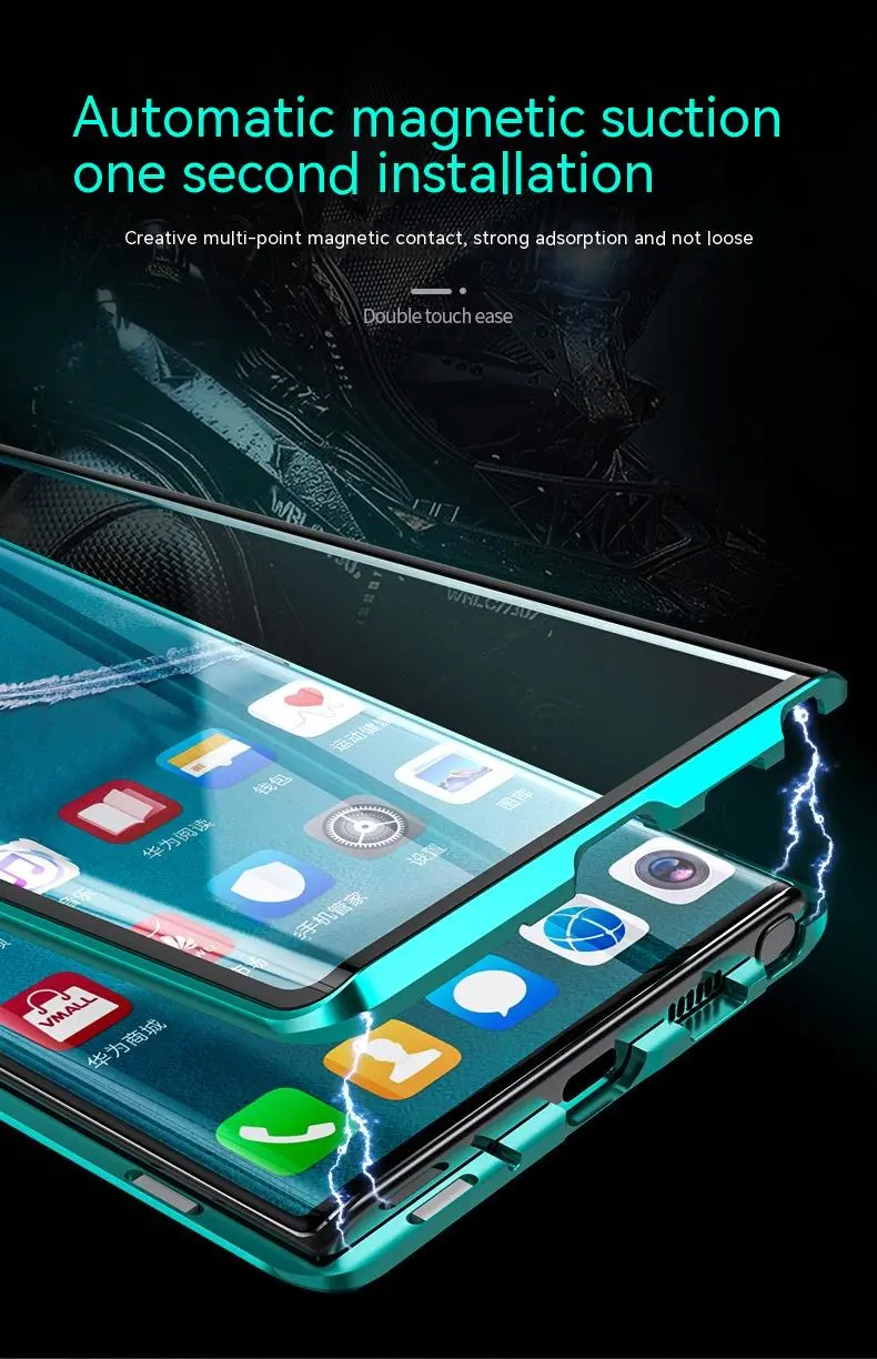 Double-sided Glass For Magnetic King Metal All-inclusive Phone Case