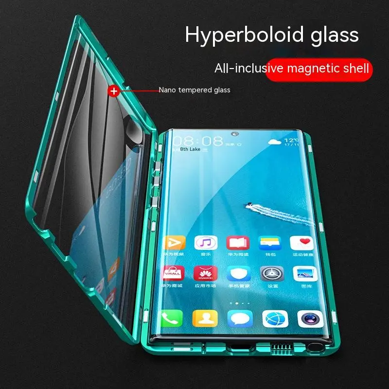 Double-sided Glass For Magnetic King Metal All-inclusive Phone Case