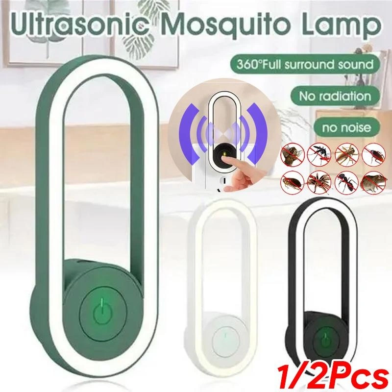 Upgraded Indoor Ultrasonic Electronic Mosquito Repellent Mosquito Killer Lamp Bedroom Mosquito Killer Supplies