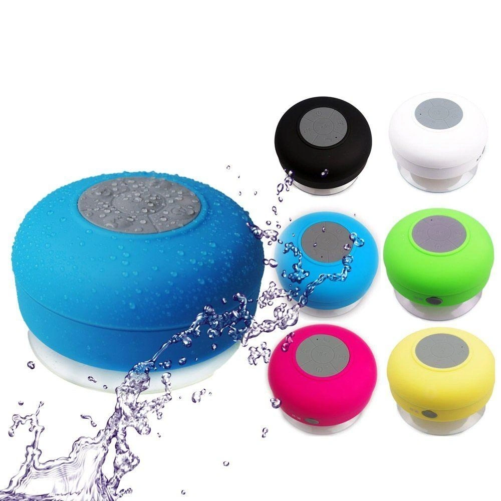 Mini portable Waterproof Bathroom Wireless Bluetooth Speaker Shower Car Handsfree Receive Call & Music Suction Phone Mic