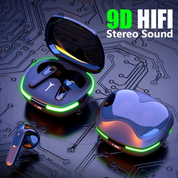 9D TWS Wireless Bluetooth Gaming Headset, Waterproof Sport Earphones, Touch Control Bluetooth Earbuds, Noise Reduction In Ear Headphones with Charging Case
