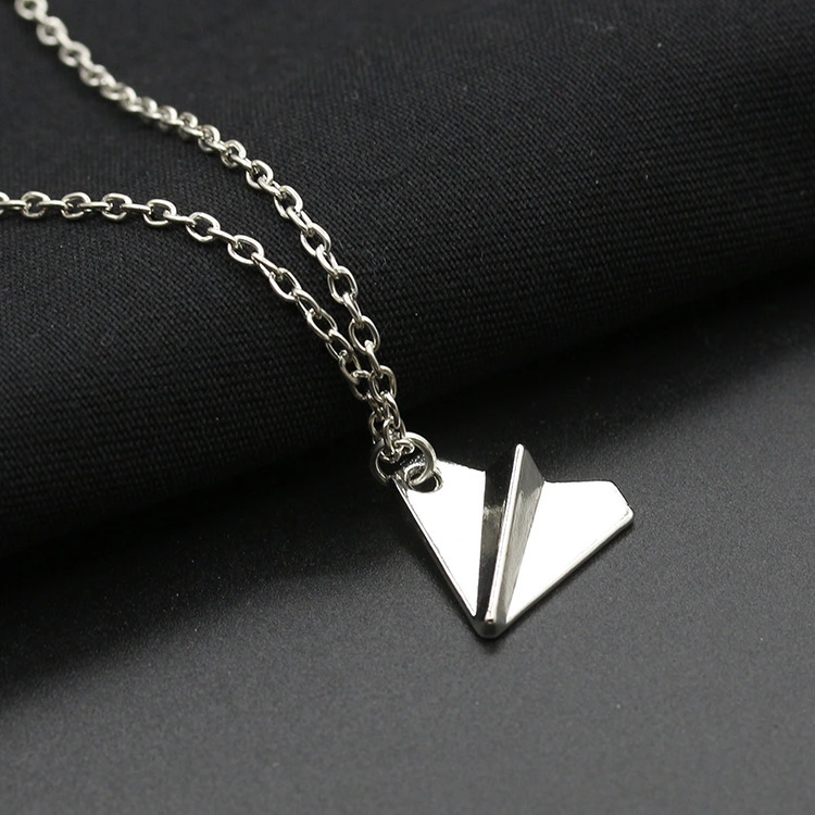 European And American Star Style Ornament One-way Band One Direction Necklace Paper Plane Necklace Wholesale