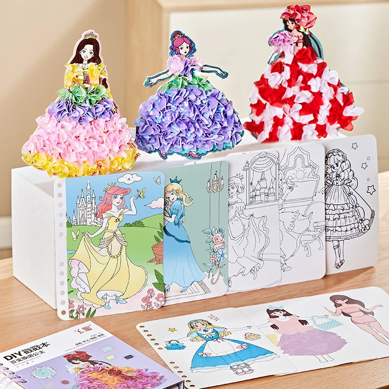 Poke Children's Painting Book Princess Dressing Material Package