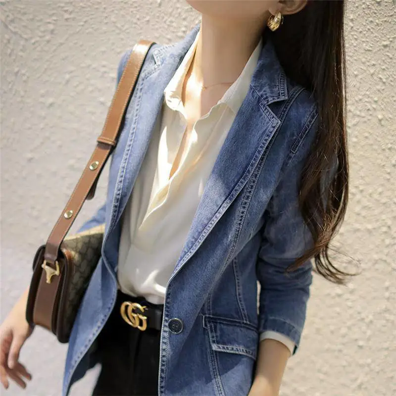 Denim Suit Feminine All Match Coat