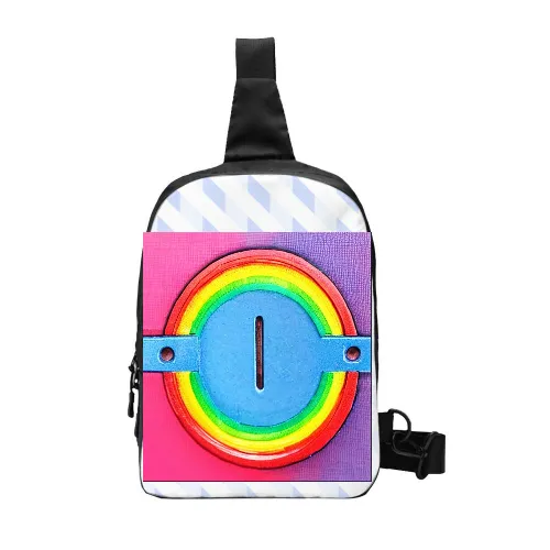 Lightweight Portable Foldable Storage Sports Crossbody Chest Bag Unicorn