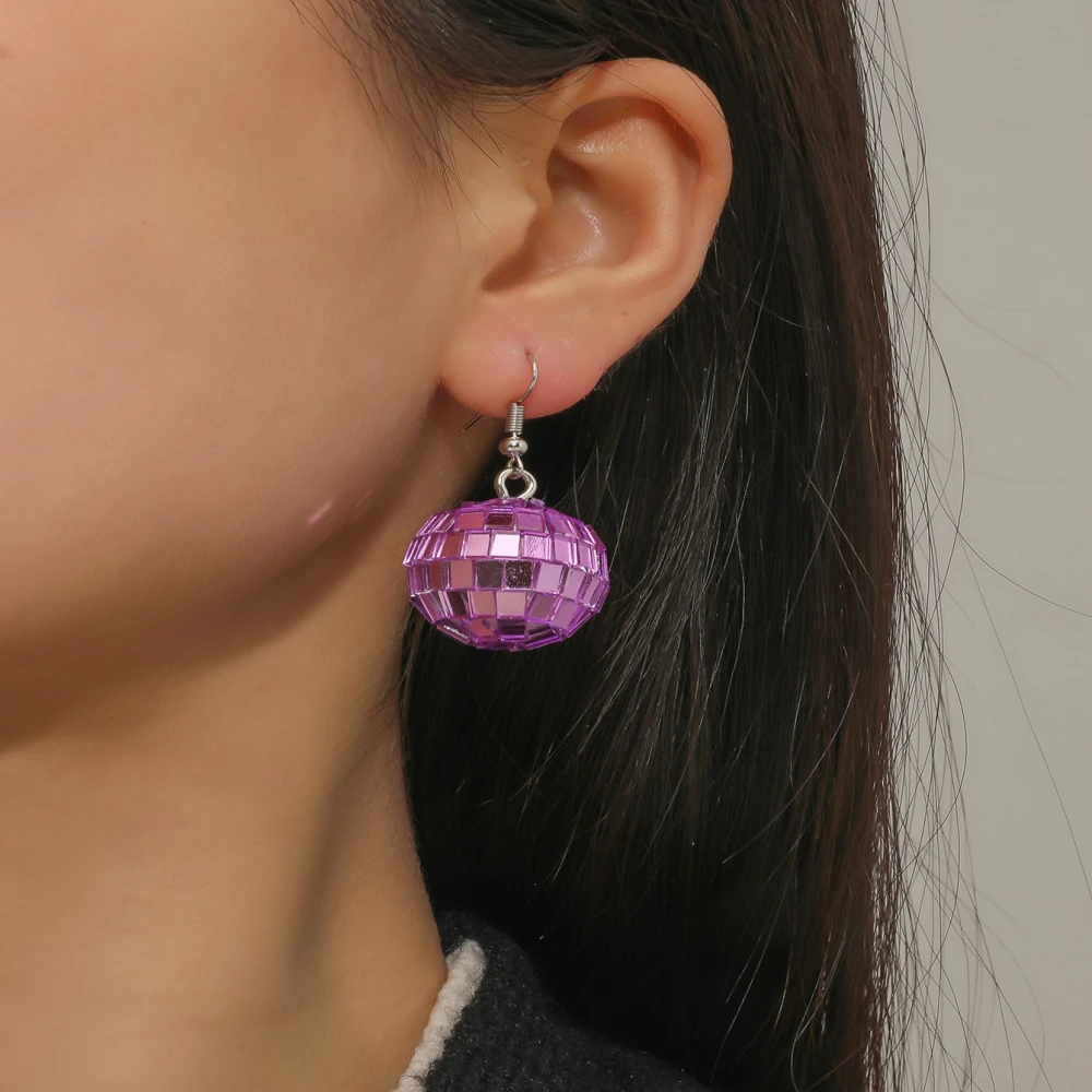 Women's Fashion Vacation Round Ball Pendant Earrings