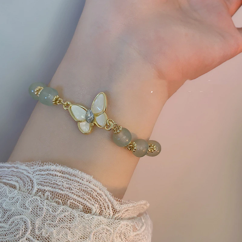 Korean Fashion Opal Butterfly Bracelet