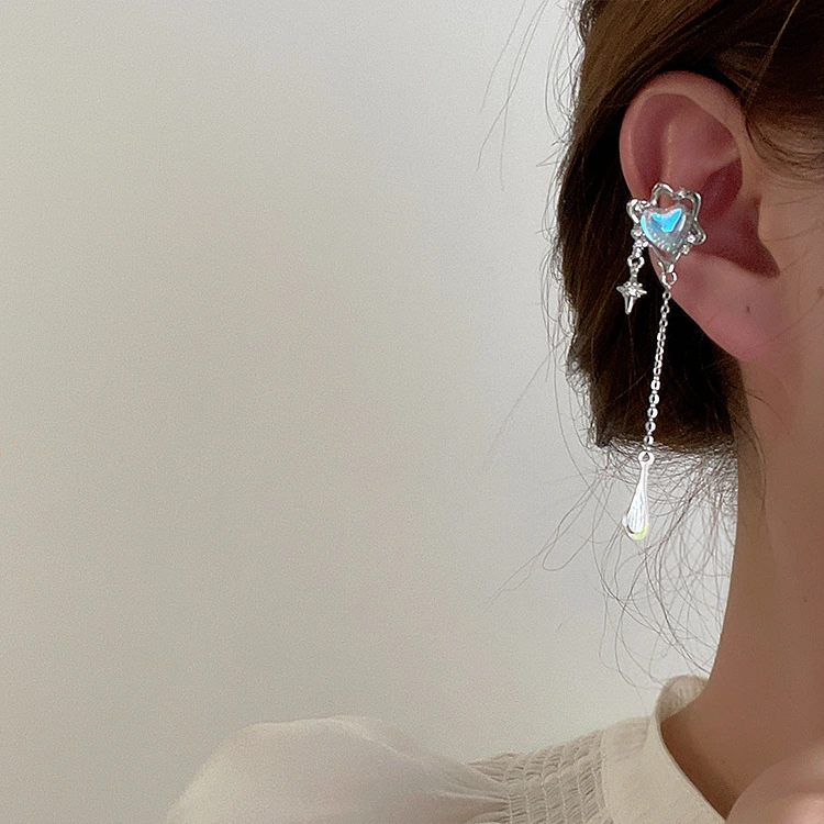 Special-interest Design Opal Love Ear Clip