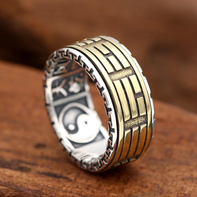 Fashion Rotating Copper Men's Ring