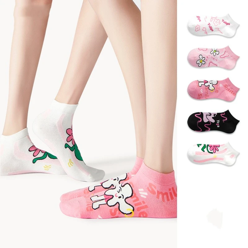 Women's Cotton Cartoon Fruit Short Socks