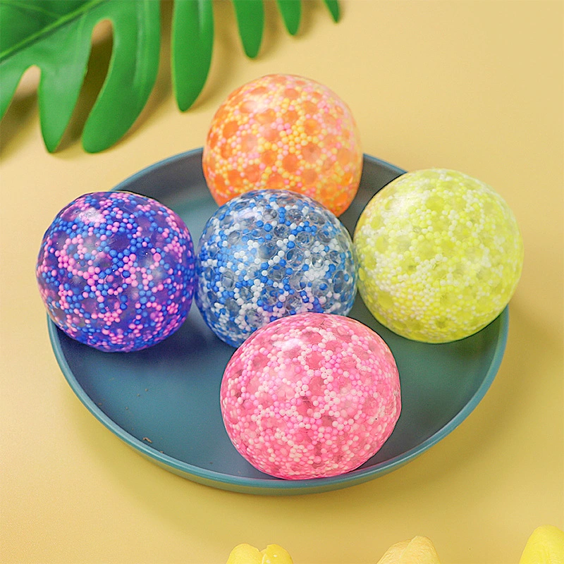 Soft Rubber Vent Squeezing Toy Foam Bead Ball