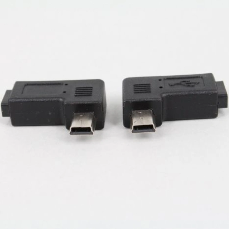 Left Elbow Female To MiniUSB Male 5p Adapter Data Cable