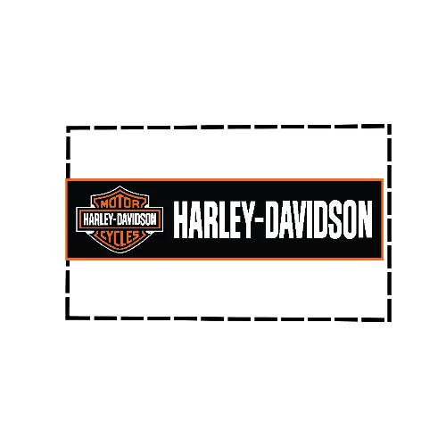 #4 harley davidson banner 2x8ft