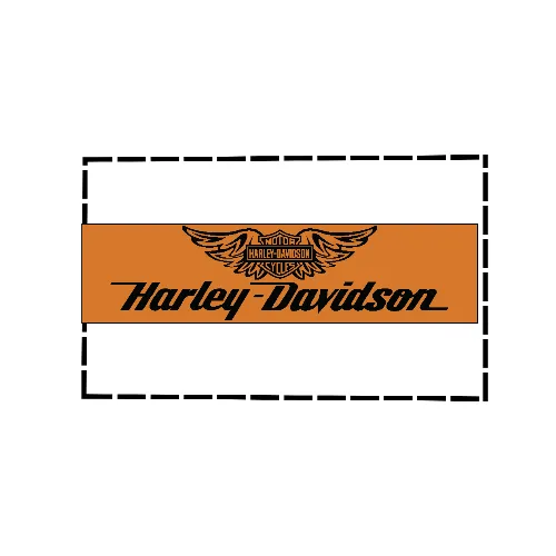 #5 harley davidson banner 2x8ft